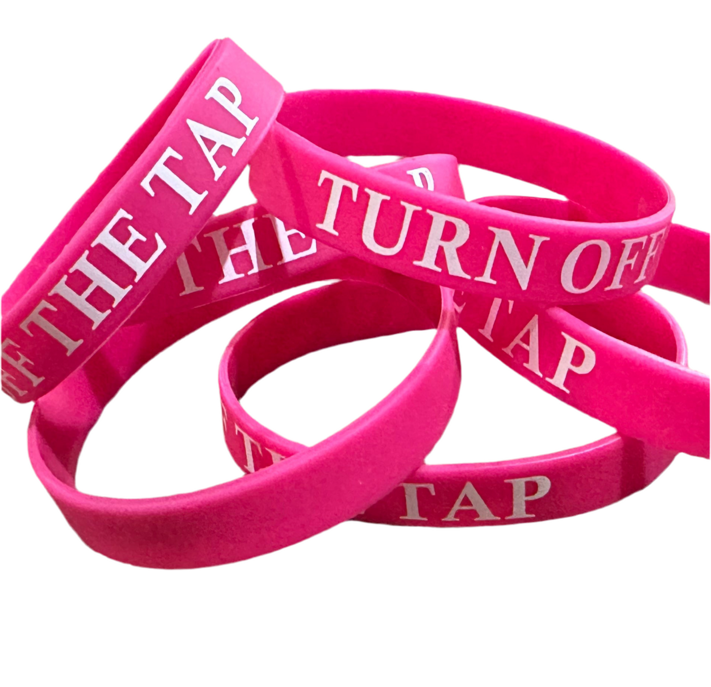 Turn the tap off - Silicon wrist band