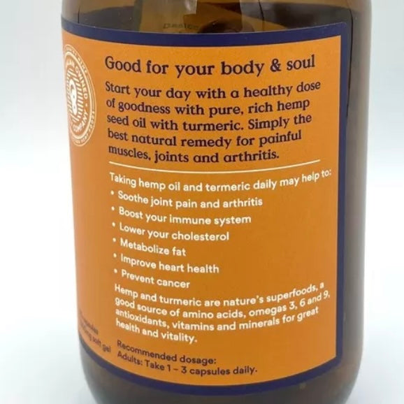 Hemp Seed Oil & Tumeric capsules