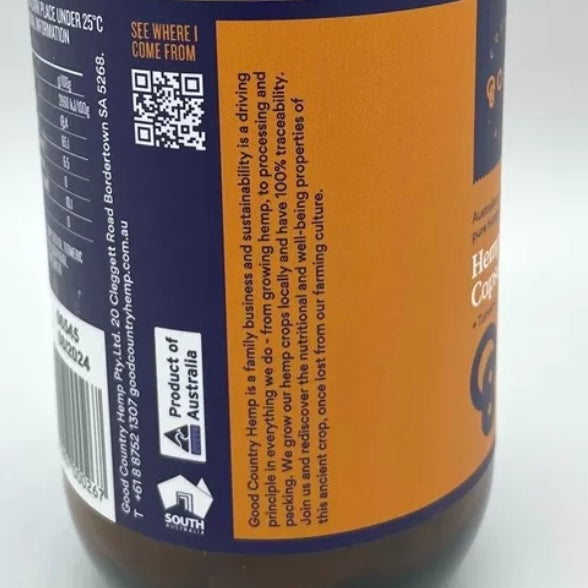 Hemp Seed Oil & Tumeric capsules