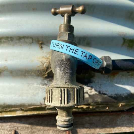 Turn the tap off - Silicon wrist band