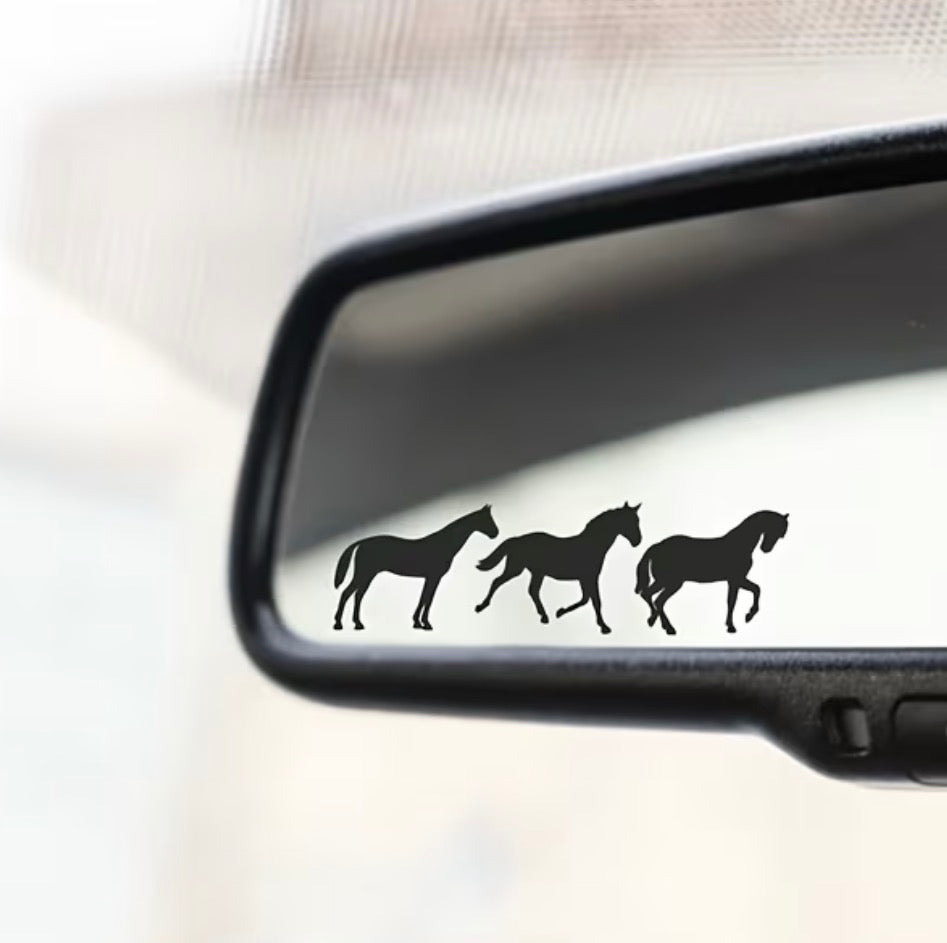 Set of 6 mini horse stickers