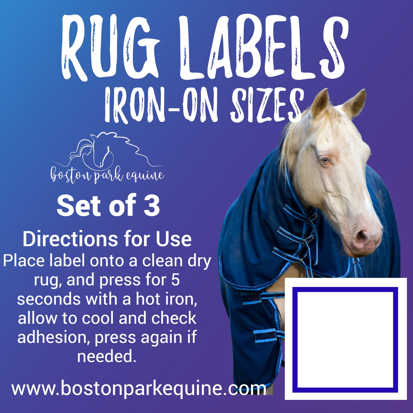 BPE Iron-on Rug Labels