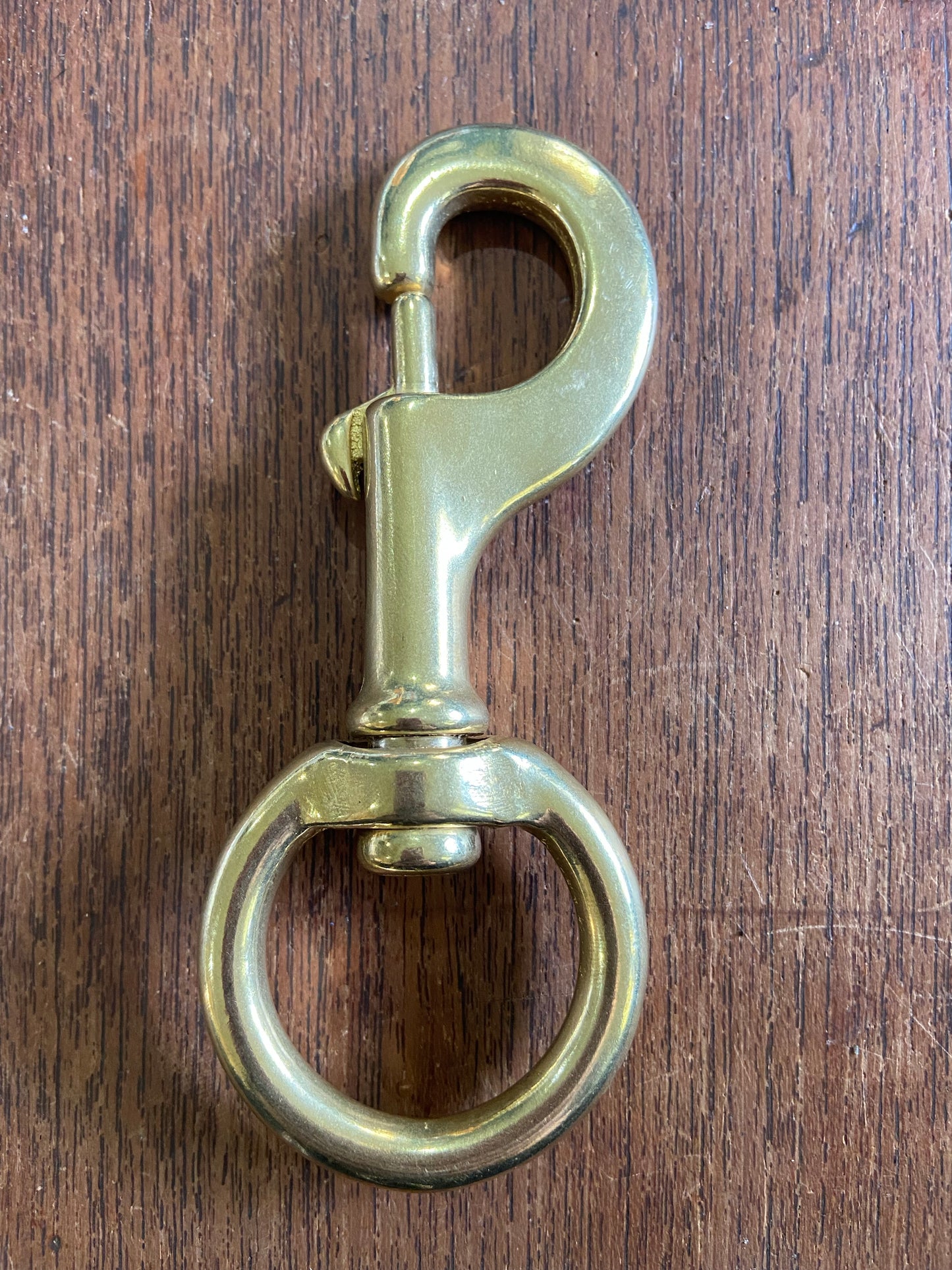 Heavy duty brass horse lead clip